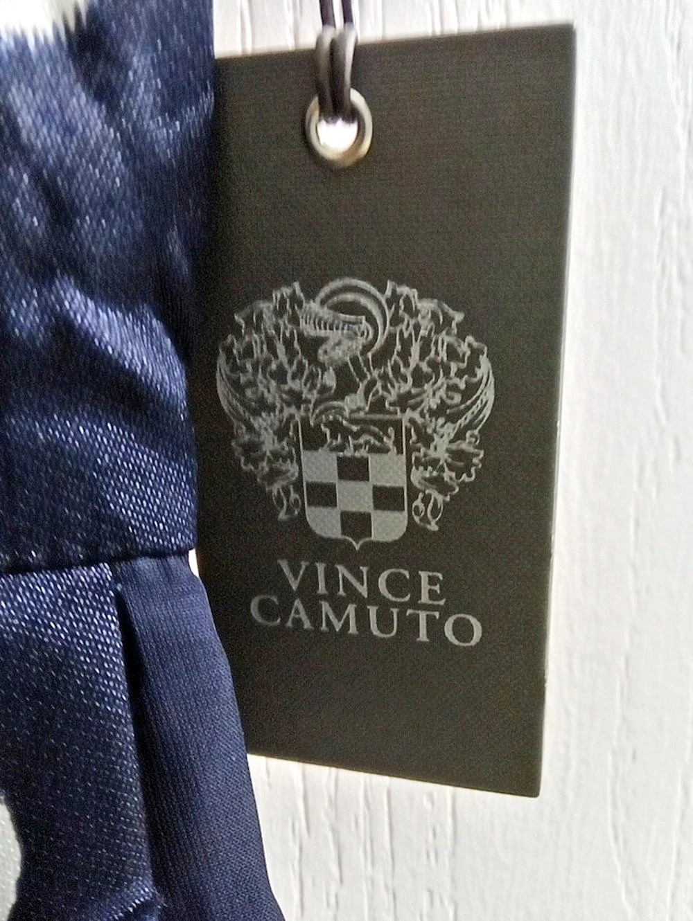 Vince Camuto Polka Dot Mini Dress in Blue & White - Picture 3 of 3